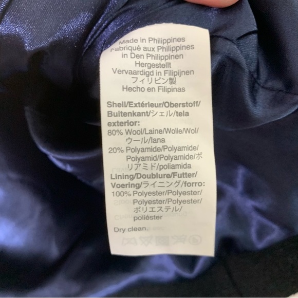 J.Crew Womens a black Cocoon Coat in Italian stadium cloth full zip 00 - Picture 9 of 10